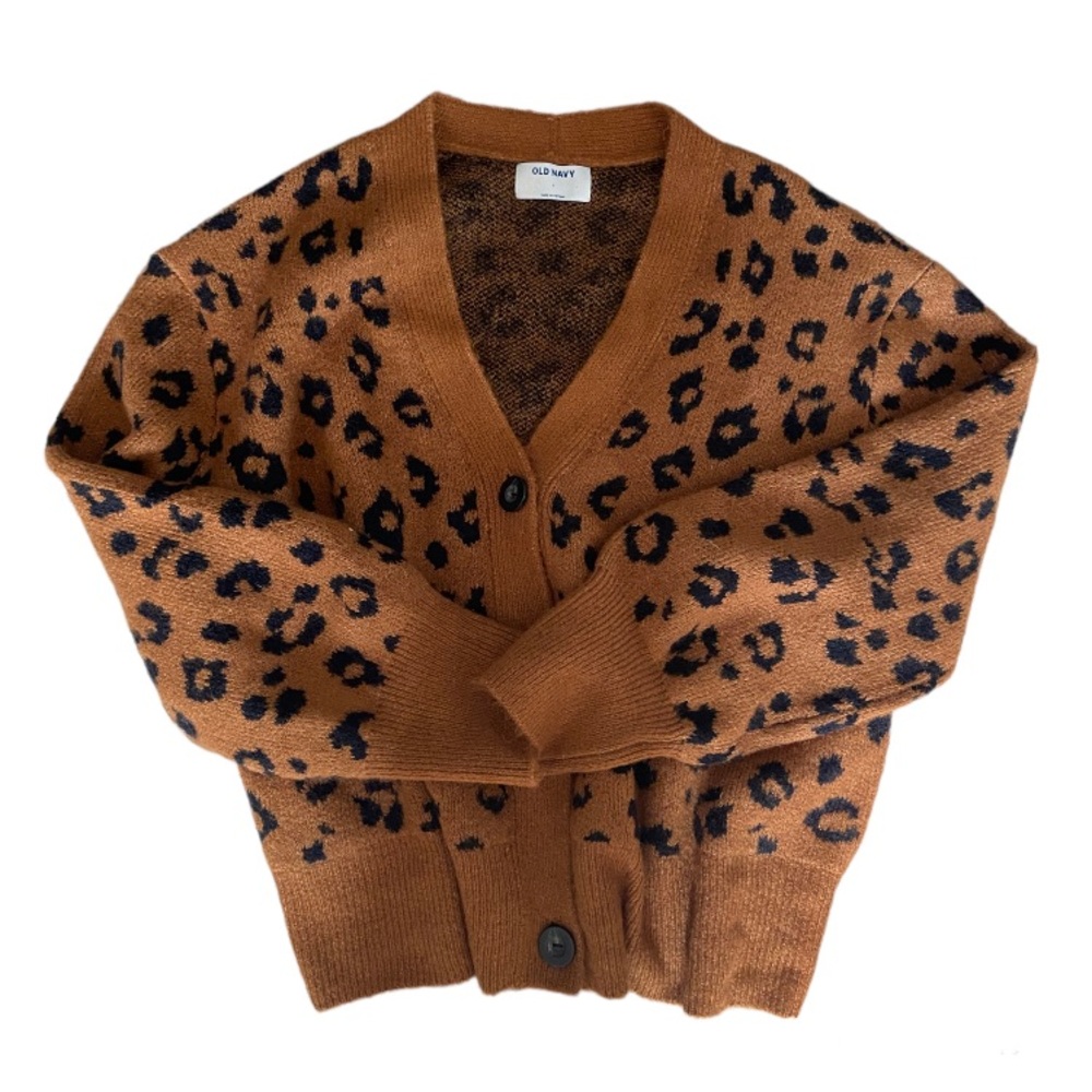 Old Navy Oversized Leopard Cardigan